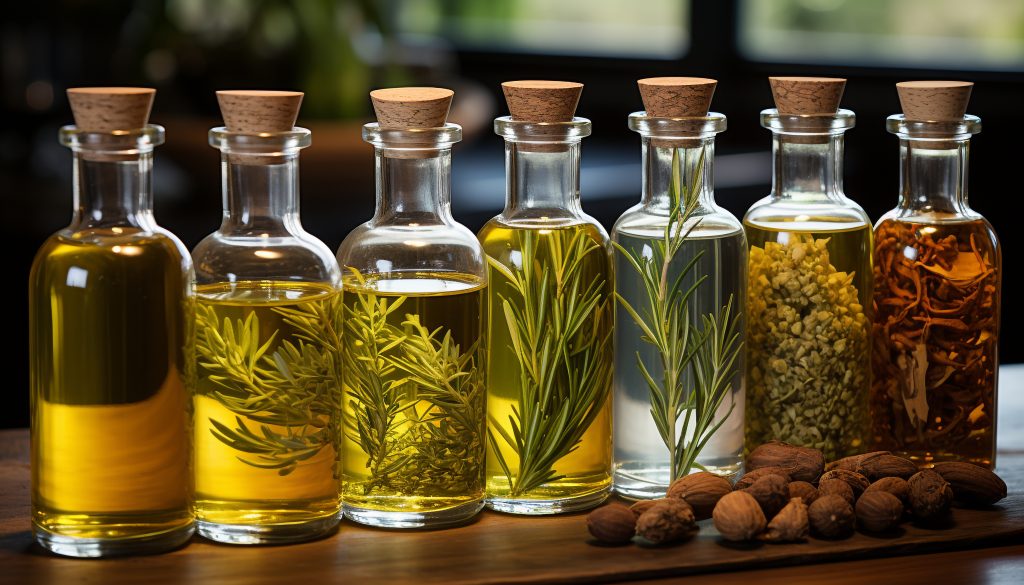 fresh organic olive oil healthy cooking condiment from nature generated by artificial intelligence scaled