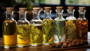 fresh organic olive oil healthy cooking condiment from nature generated by artificial intelligence scaled